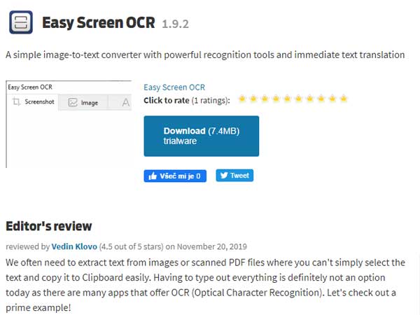 easy screen ocr review